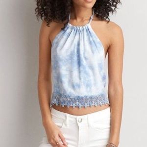 American Eagle Blue Tie Dye Tank
